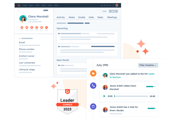 CRM Free Dashboard Hero Image